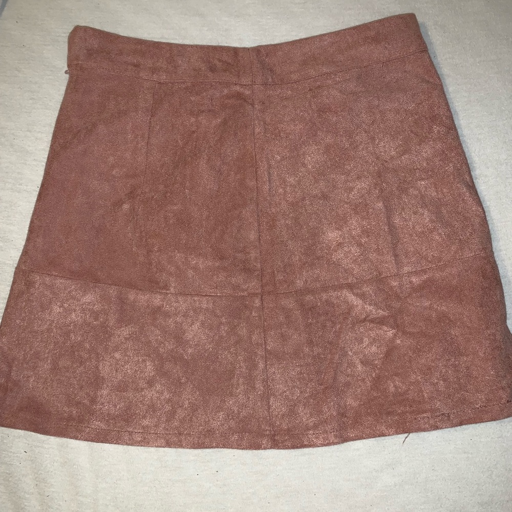 Suede skirt